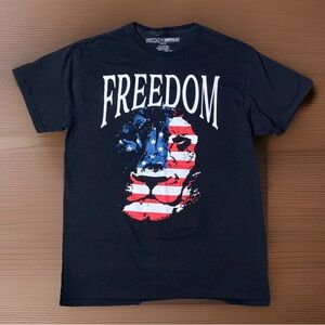 BROOKLYN VERTICAL Freedom Men’s T-Shirt Medium Lion Red White and Blue Cotton
